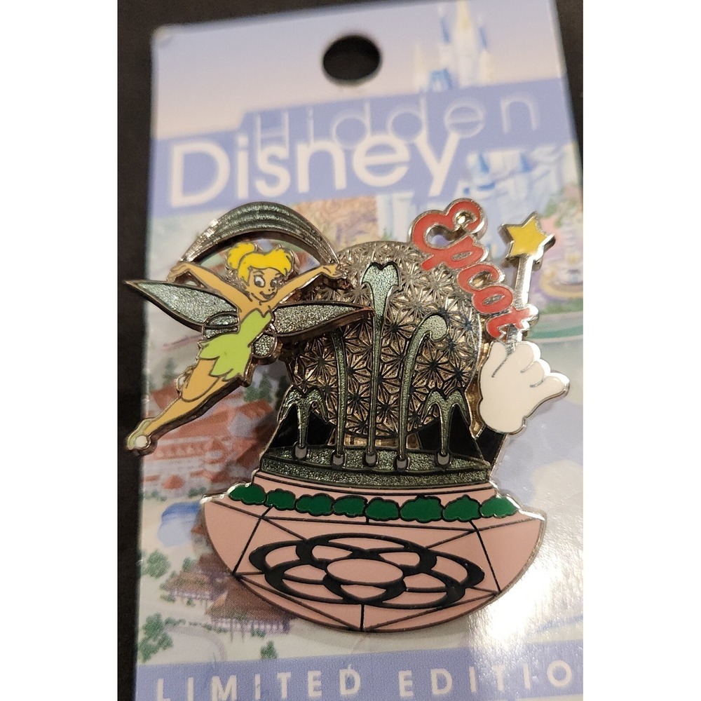 Disney‎ Trading Pin Tinker Bell Epcot Center Hidden LE 2500 Original Card 00001
